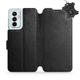 Phone Case Samsung Galaxy M23 5G - Design Black Leather