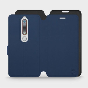 Hülle für Nokia 6.1 - Farbe Marine mit Schwarz