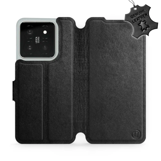 Phone Case Xiaomi 14 - Design Black Leather