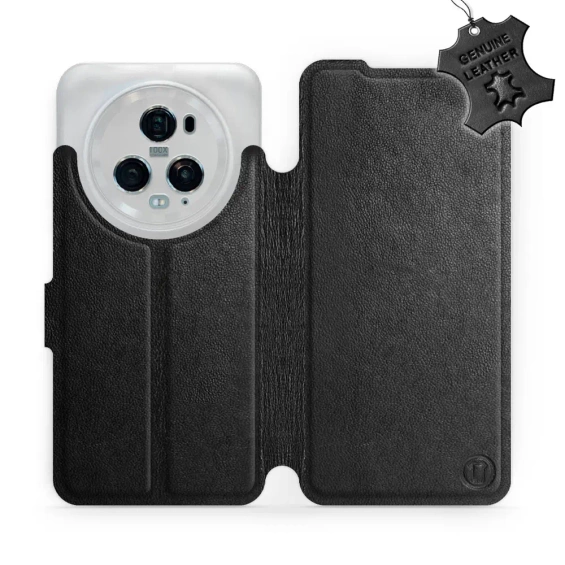 Phone Case Huawei Honor Magic5 Pro 5G - Design Black Leather