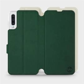 Phone Case Samsung Galaxy A50 - Design Green with Platinum