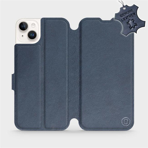 Hülle für Apple iPhone 14 Plus - Farbe Blue Leather