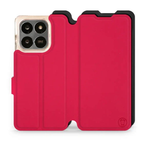 Hülle für Huawei Honor X7d - Farbe Rot mit Schwarz