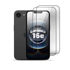 2-Pack Tempered Glass Clear for Apple iPhone 16e