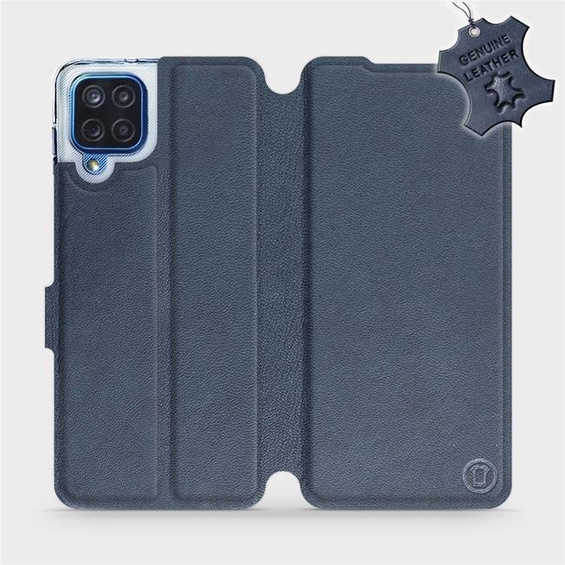 Phone Case Samsung Galaxy M12 - Design Blue Leather