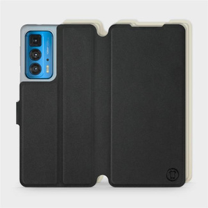 Phone Case Motorola Edge 20 Pro - Design Black with Platinum