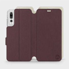 Phone Case Huawei P20 Pro - Design Burgundy with Platinum
