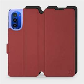 Phone Case Motorola Moto G51 5G - Design Dark Red with Black
