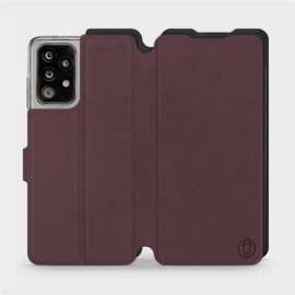 Hülle für Samsung Galaxy A52 - Farbe Burgund mit Schwarz