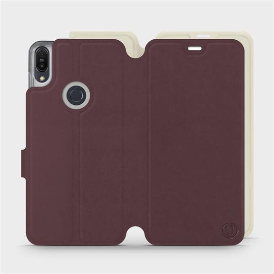 Etui Soft Touch do Asus Zenfone Max Pro M1 ZB602KL - wzór Matowy burgund z platyną