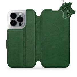 Phone Case Apple iPhone 14 Pro - Design Green Leather