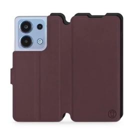Phone Case Xiaomi Redmi Note 13 4G - Design Burgundy with Black