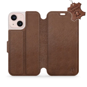 Phone Case Apple iPhone 13 mini - Design Brown Leather
