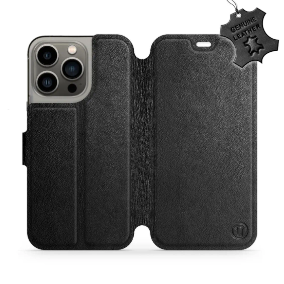 Phone Case Apple iPhone 13 Pro - Design Black Leather
