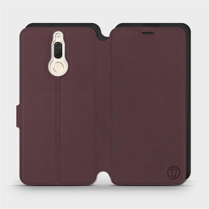 Etui Soft Touch do Huawei Mate 10 Lite - wzór Matowy burgund z czernią