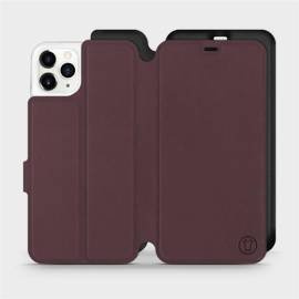 Phone Case Apple iPhone 11 Pro Max - Design Burgundy with Black
