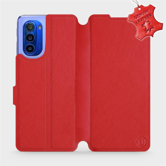 Hülle für Motorola Moto G51 5G - Farbe Red Leather
