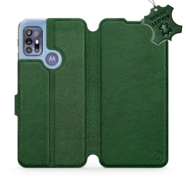 Hülle für Motorola Moto G30 - Farbe Green Leather