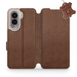 Phone Case Xiaomi POCO M7 - Design Brown Leather