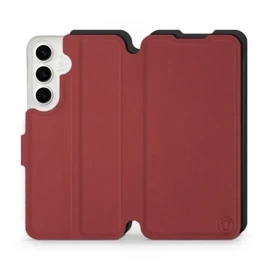 Phone Case Samsung Galaxy S24 Plus - Design Dark Red with Black