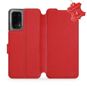 Phone Case OPPO A74 5G - Design Red Leather