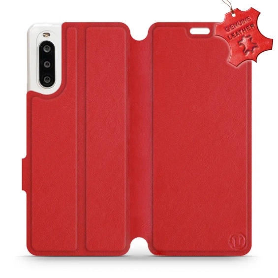 Phone Case Sony Xperia 10 II - Design Red Leather