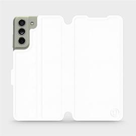 Phone Case Samsung Galaxy S21 FE - Design White&Orange