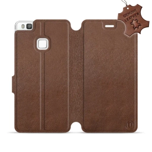 Phone Case Huawei P9 Lite - Design Brown Leather