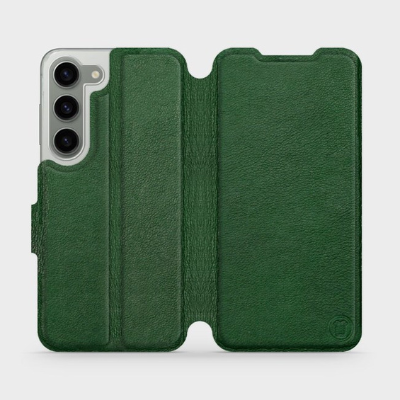 Phone Case Samsung Galaxy S23 - Design Green Leather