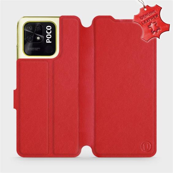 Hülle für Xiaomi POCO C40 - Farbe Red Leather