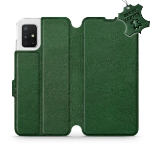Phone Case Samsung Galaxy A51 5G - Design Green Leather