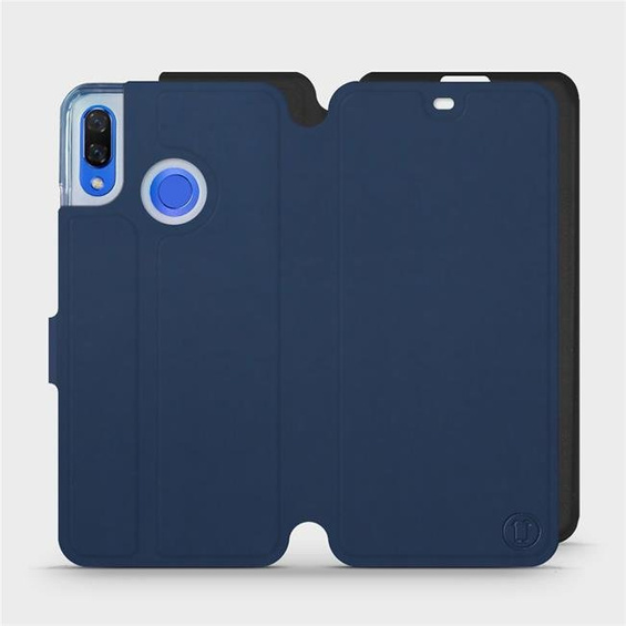 Etui Soft Touch do Huawei Nova 3 - wzór Głęboki granat z czernią