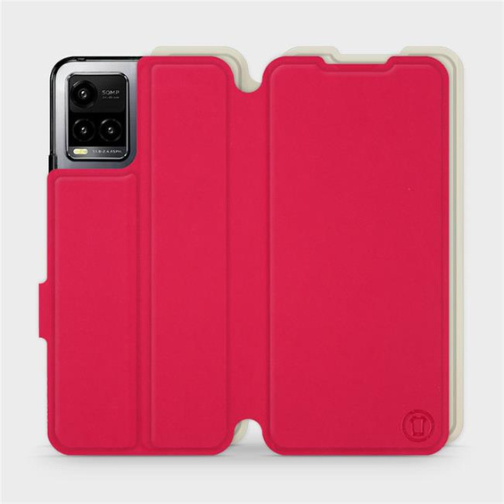 Phone Case Vivo Y33S - Design Red with Platinum