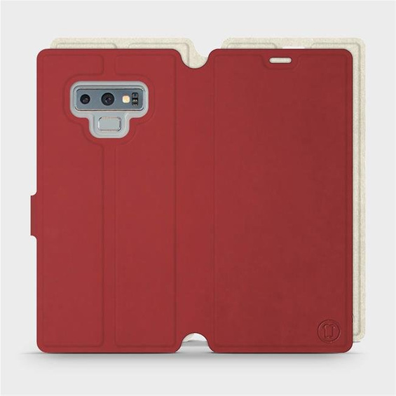 Phone Case Samsung Galaxy Note 9 - Design Dark Red with Platinum