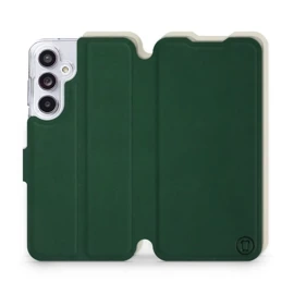 Hülle für Samsung Galaxy A55 5G - Farbe Grün mit Platin