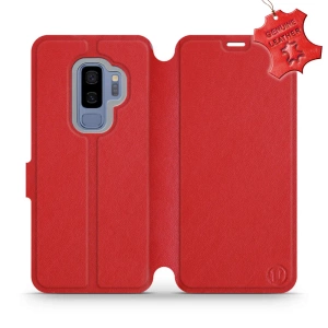 Phone Case Samsung Galaxy S9 Plus - Design Red Leather