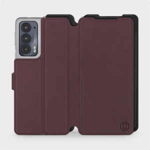 Phone Case Motorola Edge 20 - Design Burgundy with Black