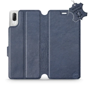 Phone Case Sony Xperia L3 - Design Blue Leather