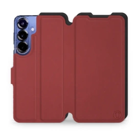 Phone Case Samsung Galaxy S25 Plus - Design Dark Red with Black
