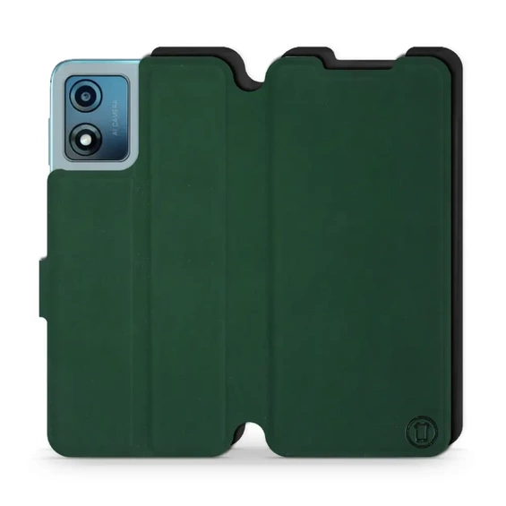 Phone Case Motorola Moto E13 - Design Green with Black