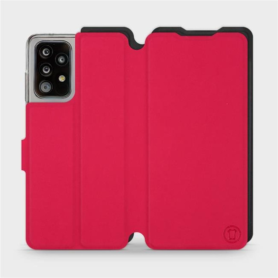 Etui Soft Touch do Samsung Galaxy A52 - wzór Żywa czerwień z czernią