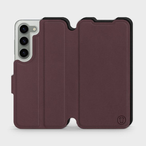 Phone Case Samsung Galaxy S23 - Design Burgundy with Black