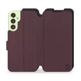 Etui Soft Touch do Samsung Galaxy A24 - wzór Matowy burgund z czernią