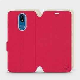 Phone Case LG K40 - Design Red with Platinum