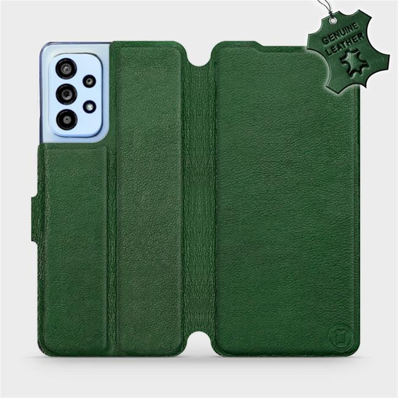 Phone Case Samsung Galaxy A53 5G - Design Green Leather