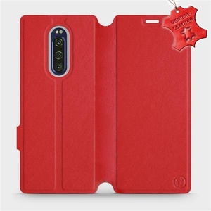 Phone Case Sony Xperia 1 - Design Red Leather