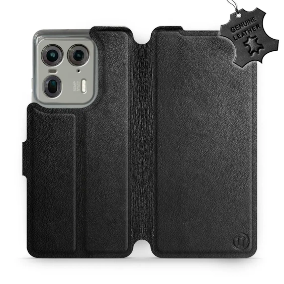 Hülle für Motorola Edge 50 Ultra - Farbe Black Leather