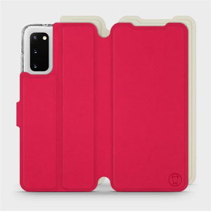 Phone Case Samsung Galaxy S20 - Design Red with Platinum
