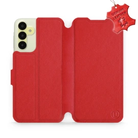 Phone Case Samsung Galaxy A15 5G - Design Red Leather