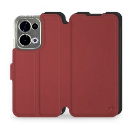 Phone Case OPPO Reno 13 - Design Dark Red with Black